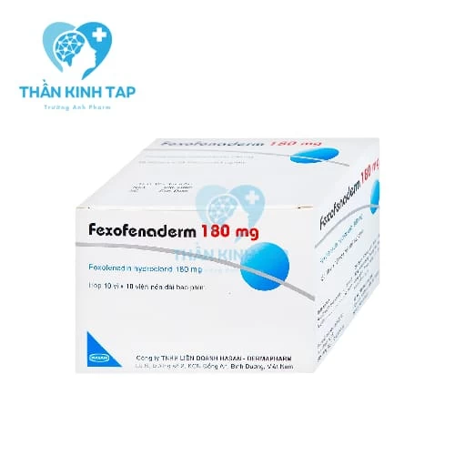 Fexofenaderm 180mg - Điều trị viêm mũi dị ứng theo mùa